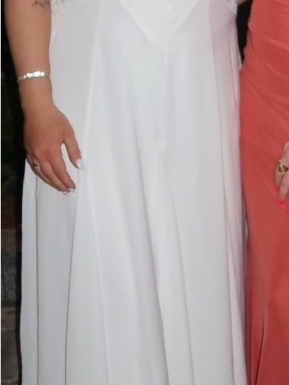 Abercrombie & Fitch Bra-Free White Lace-Trim Maxi Dress - Picture 4 of 6